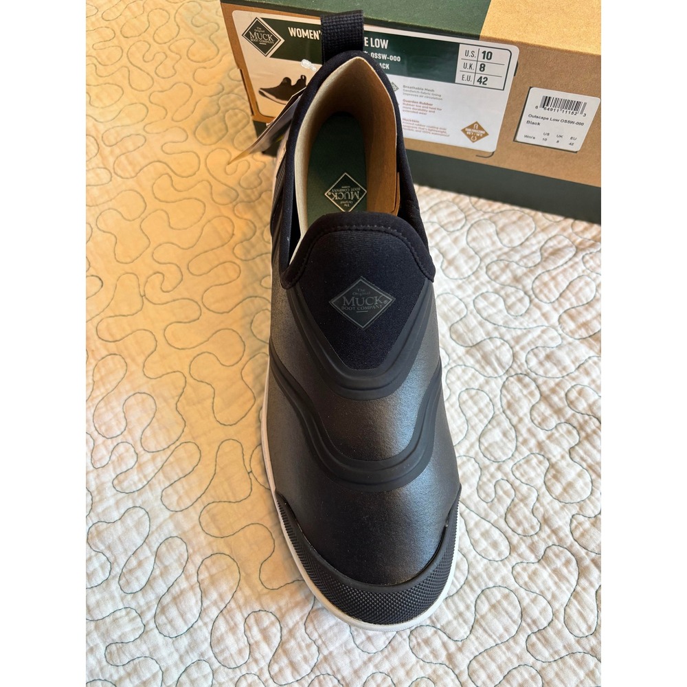 Muck Boot Company Outscape Low Womens 10 Black Waterproof Slip On - Picture 4 of 7